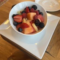 Fruit bowl (so good!)  at Ravens' Restaurant in Mendocino