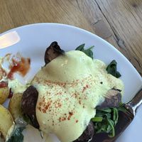 Portabella Benedict   at Ravens' Restaurant in Mendocino