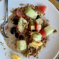 Citrus granola  at Ravens' Restaurant in Mendocino