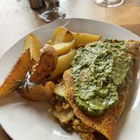 Savory crepe  at Ravens' Restaurant in Mendocino