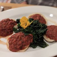 Ravioli at Ravens' Restaurant in Mendocino