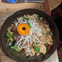 Sea Palm Pad Thai at Ravens' Restaurant in Mendocino