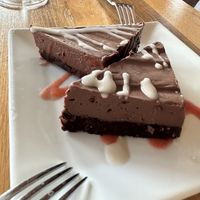 Chocolate ganache   at Ravens' Restaurant in Mendocino