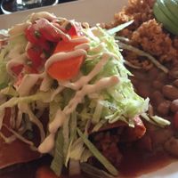 enchiladas  at Ravens' Restaurant in Mendocino