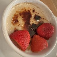 Candy cap crème brûlée   at Ravens' Restaurant in Mendocino