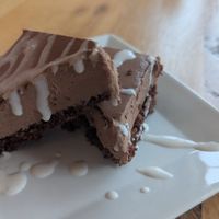 Chocolate tort at Ravens' Restaurant in Mendocino