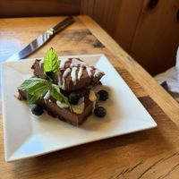 Ming Chocolate Ganache Tart  at Ravens' Restaurant in Mendocino