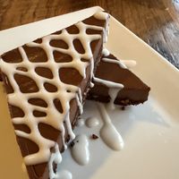 Mint chocolate torte  at Ravens' Restaurant in Mendocino