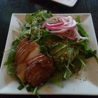 grilled pear salad at Ravens' Restaurant in Mendocino