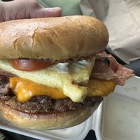 Brunch burger  at Plant Slayer in Fresno
