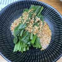 Goma-ae (spinach in sweet sesame dressing) at Zushi in Barangaroo