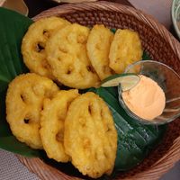 fried lotus root at Vi Lai - Maybe closed in Hanoi