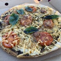 Pesto pizza  at Arthur's Pizza in Maroubra
