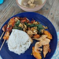 Nasi campur and jackfruit soup at Narayana Vegetarian in Kerobokan Kelod