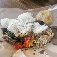 Nasi campur  at Narayana Vegetarian in Kerobokan Kelod