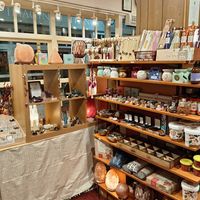 Healing and spiritual corner  at Quality Health Foods in Harrogate