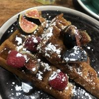 Vegan and gluten-free waffles at La Popote D'Ondine in Nice