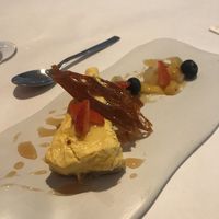 Mousse de mango   at La Fàbrica in Vilafranca Del Penedes