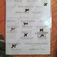 Choose your ingredients  at Tok Tok Wok in San Cristobal De Las Casas