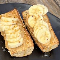 Banana toast (note: waaay too small a serving)  at Kitchen & Coffee in Beacon