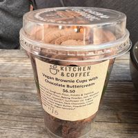 brownie cup to go   at Kitchen & Coffee in Beacon