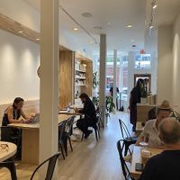 Interior seating at Kitchen & Coffee in Beacon