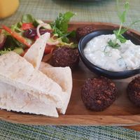 Morroccan falafels at Green Loft in Northampton