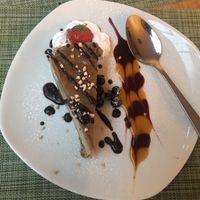 Caramel cheesecake at Green Loft in Northampton