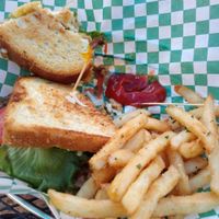 Maui chicken 100% vegan. So delicious! at The Point Pub & Grill in Central Point