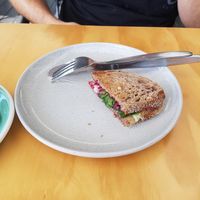 Beetroot sandwich at The Cottage in Tauranga