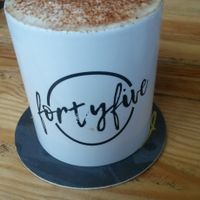 Decaf soya cappuccino  at FortyFive in York