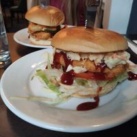 Korean and standard burger at Absurd Bird in Bath