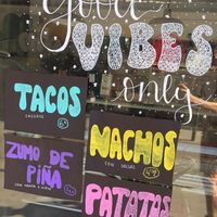 Window  at VegaMama in Barcelona