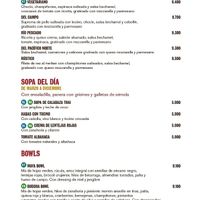 Menu6 at Café Cassis in Pucon