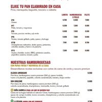 Menu4 at Café Cassis in Pucon