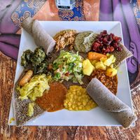 Vegan combo. at Habesha in Austin