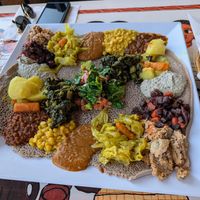 Veggie Sampler. at Habesha in Austin