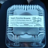 Vegan Zucchini Brownie at Blushing Buffalo in El Paso