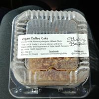 Vegan Coffee Cake at Blushing Buffalo in El Paso