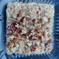 Vegan Coffee Cake: Delicious texture and taste. This on was my favorite. Owner, Gracie, offers samples! at Blushing Buffalo in El Paso