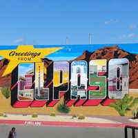 Mural at Farmers Market at Blushing Buffalo in El Paso