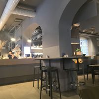 This is what the seating looks like at God Save The Food in Milan