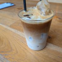 Iced oatmilk latte at The Cult of Coffee in Aberdeen