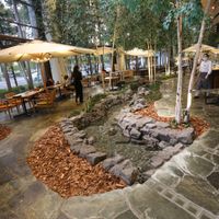 seating areas at Terra in Sapporo