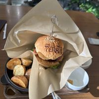 Vegan Burger (soy-meat patty)  at Terra in Sapporo