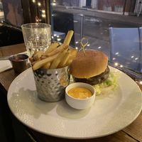 SPICED FALAFEL BURGER  at The Green Man in London
