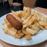 Vegan Sausage and Chips ?  at The New Chippery in Wigan