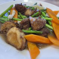 Lion’s Mane Mushroom with Asparagus   at D'Life Signature 蔬品軒 - Novena in Central Singapore
