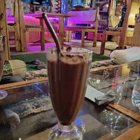 Chocolate banana smoothie at Renaissance in Manali