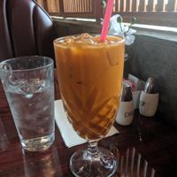 Thai Tea with coconut milk for $3 at Our Thai House in Spokane